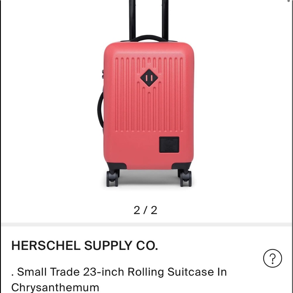 Herschel Supply Co small trade 23 inch rolling suitcase chrysanthemum